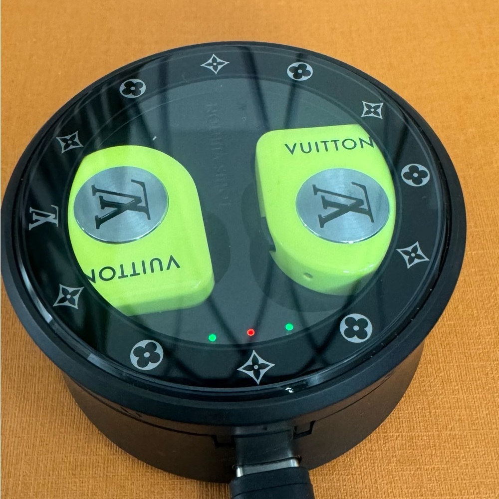 Louis Vuitton Neon Yellow Earbuds